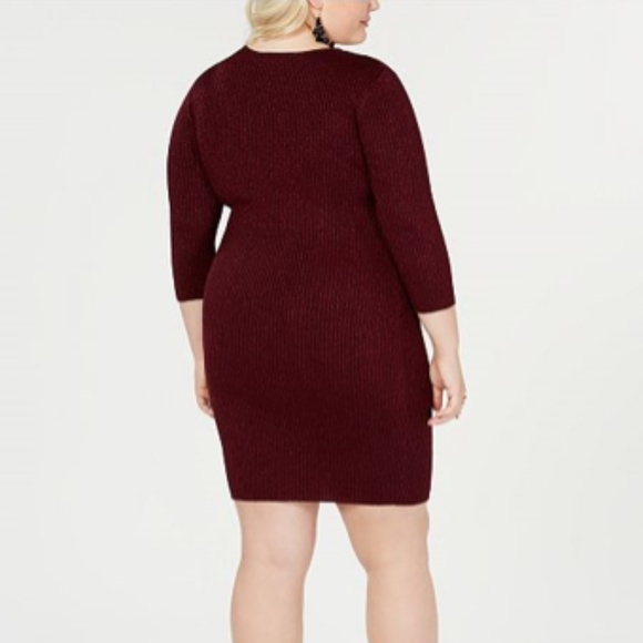 NWT- Say What? Plus Size Lace Up Dress - Picture 2 of 2